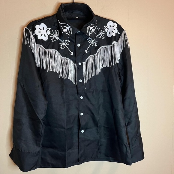 Barbie Cowboy Ken Medium Costume Shirt - Picture 3 of 9